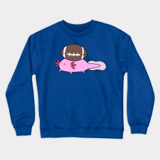 Axolotl and Football Crewneck Sweatshirt
